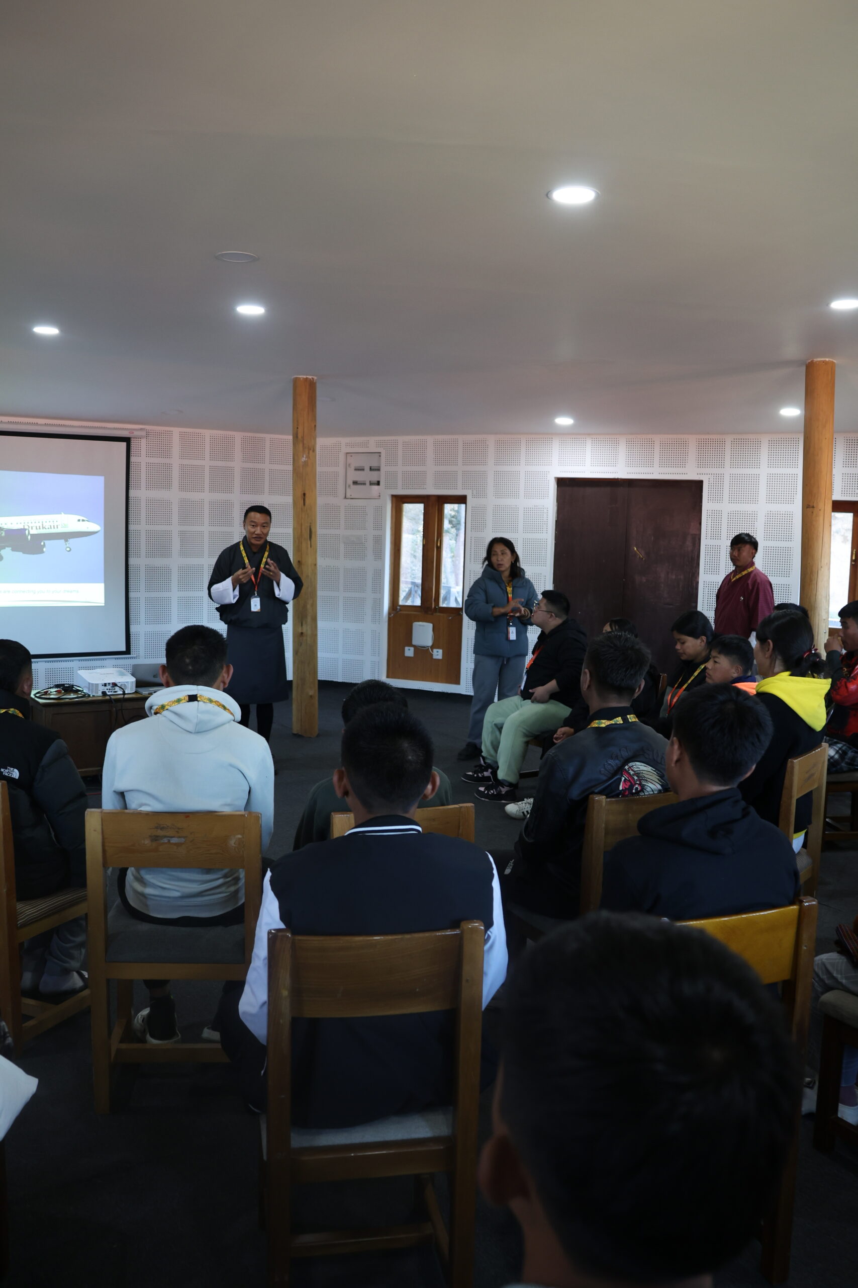 Students at Druk Gyalpo's Institute orientation